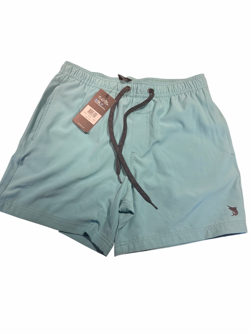 Men's Salt Life Aqua Swim Trunks with Drawstring